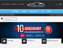 Tablet Screenshot of invisiblemask.com